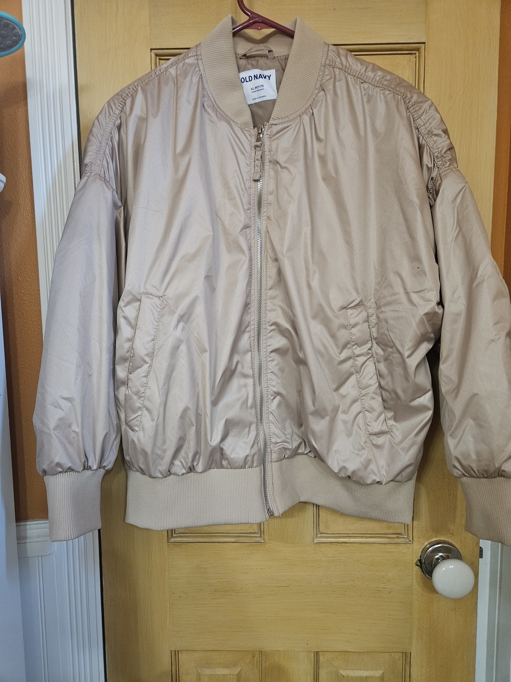 Old Navy Light Beige Women's Bomber Jacket